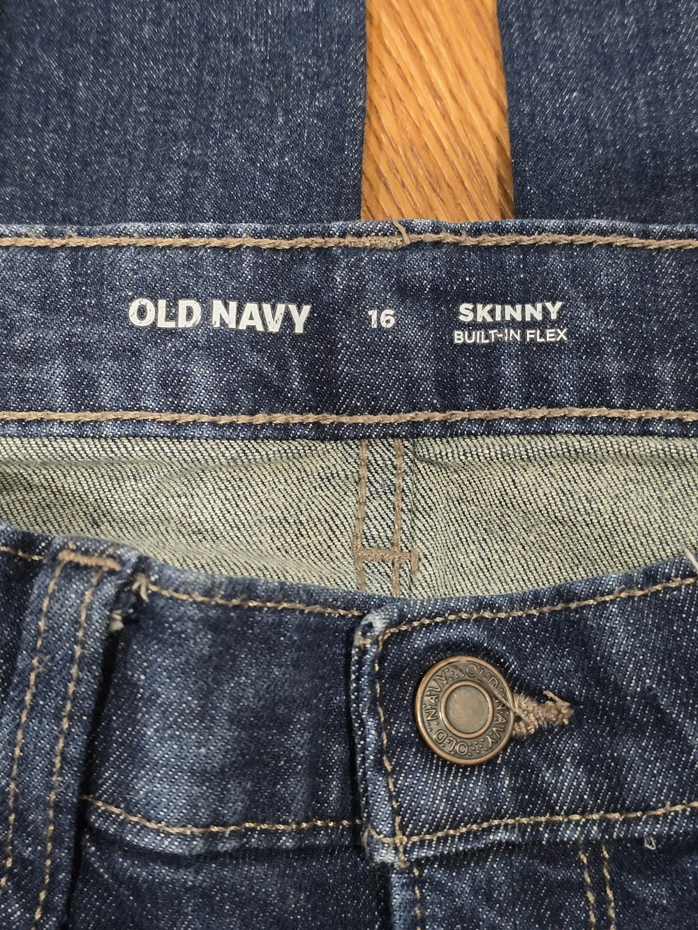 2 Pairs Of Old Navy Boys Straight Jeans - Dark Wash & Light Wash